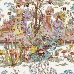 Osborne & Little Japanese garden W7024-03 Multi coloured
