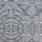 Matthew Williamson Orangery Lace  W7142-01 White on a grey background
