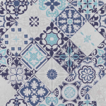 Osborne & Little Cervo W7211-04 Indigo/Silver/Aqua
