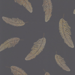 Matthew Williamson Adornado W7261-06 Charcoal/Amber/Citrine - jewel coloured feathers in golden hues aga...