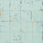 Osborne & Little Faenza Tile W7332-03 Duck egg blue tiles with metallic gold highlights