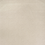 Osborne & Little Hexagon Trellis W7352-03 Shadowed trellis in cream and taupe on light taupe background