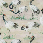 Osborne & Little Cranes W7456-01 Linen