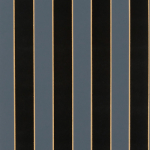 Osborne & Little Regency Stripe W7780-06 Midnight / Bronze - Black, blue and bronze