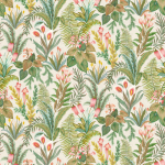 Osborne & Little Calla Lily W7812-04 Forest - Multi coloured flowers and leaves in muted greens, browns ...