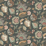 Osborne & Little SAMODE W7905-02 Rich floral designs in pinks, eucalyptus greens, and browns with de...