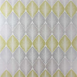 Osborne & Little Leaf Fall W6591-01 Metallic lime, gilver, and silver on cream.