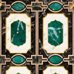 Mind The Gap Waldorf WP20356 Black, Green, White, Gold
