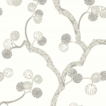 Today Interiors ALLEGRA WH41008 Matte white background with muted grey accents for subtle, modern e...