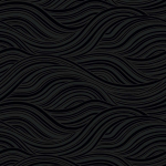 Today Interiors WAVESCAPE WH41720 Matte black background with glossy black undulating wave motifs.