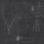 Mind The Gap Newton Geometry WP20046 Charcoal Black, White