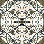 Mind The Gap Organic Tile WP20058 Brown, Green, White