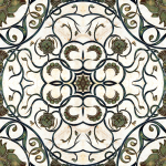 Mind The Gap Organic Tile WP20058 Brown, Green, White