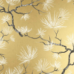 Today Interiors Shades of White Savannah WS70115 Gold background  with brown and off white accents.