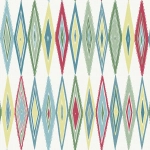 Today Interiors THE KEYS WTK20000-WTK20008 WTK20001 A vibrant mix of red, green, blue, yellow, and turquoise on a white...