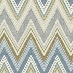 Today Interiors THE KEYS WTK20901-WTK20914 WTK20914 This wallpaper presents a chevron design in calming blues and greens.