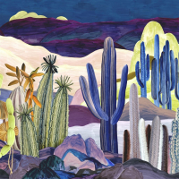 Christian Lacroix Lanzarote garden indigo