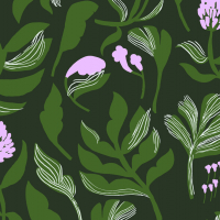 Marimekko KASVIO - Green Wallpaper