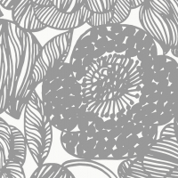 Marimekko KURJENPOLVI - Grey Wallpaper