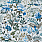 Aqua & Blue Wallpaper PDG1146/05