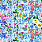 Aqua & Blue Wallpaper PDG1028/01