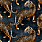 Aqua & Blue Wallpaper TIGRESS-ROLL-NAVY