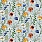Aqua & Blue Wallpaper W7684-02