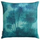 Samana Cocos Cushion - Aqua & Blue Wallpaper