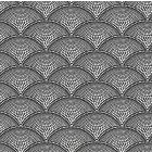 Feather Fan Fabric - Black
