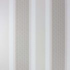 Chantilly Stripe - Natural, Ivory & White Wallpaper