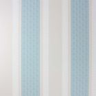 Chantilly Stripe - Aqua & Blue Wallpaper