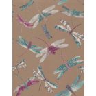 Dragonfly Dance - Gold Wallpaper