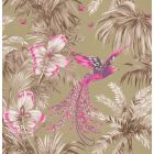 Bird of Paradise - Gold Wallpaper