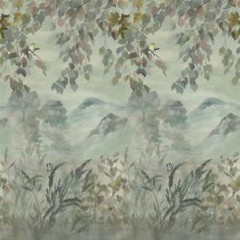 Miyako scene 1 dove - Green Wallpaper