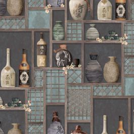 Sake - Aqua & Blue Wallpaper