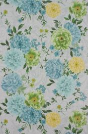 Duchess Garden - Aqua & Blue Wallpaper