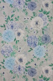Duchess Garden - Aqua & Blue Wallpaper
