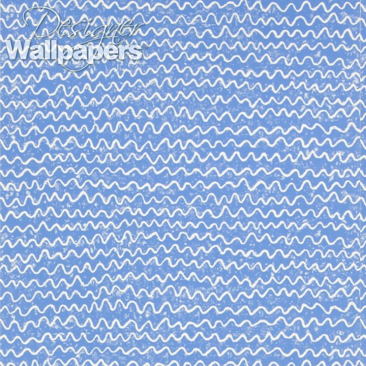 Crayon - Aqua & Blue Wallpaper