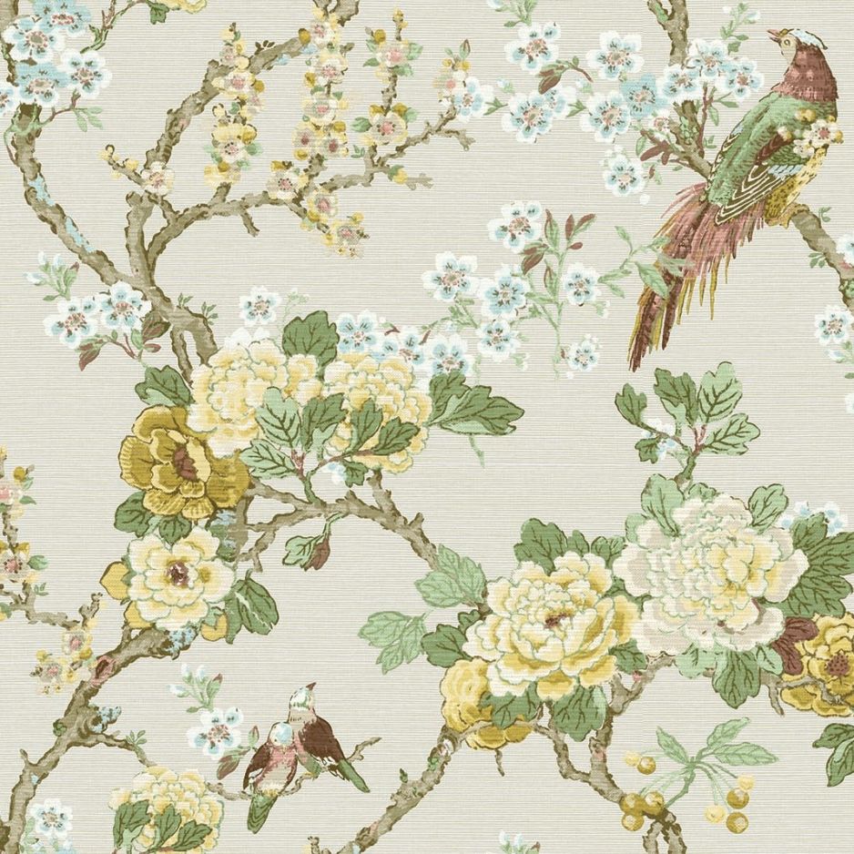 UME BIRD TRAIL Grasscloth