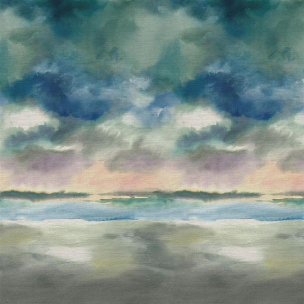 Paysage marin grasscloth sky