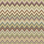 Missoni Home HAPPY ZIGZAG 10336 A zingy palette of olive green, mustard yellow, and dusky pink zigzags