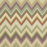 Missoni Home HAPPY ZIGZAG 10336 Cream, beige, rust, red-orange, deep plum, burgundy, dusty rose, ol...