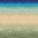 Designers Guild Scene aquarelle PDG1178/01 Deep indigo transitioning to soft sandstone, creating a serene wate...