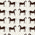 Marimekko MUSTA TAMMA JV-25171 White, black, taupe and light blue