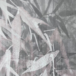 Today Interiors Bamboo Veil 18607 Iridescent charcoal grey and slate grey tones with silvery white an...