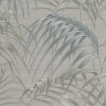 Jannelli & Volpi DISEGNO FERN JV-6812 Grey and pale blue with cool silver shimmer