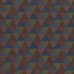 Jannelli & Volpi TRIANGLES TROPICALES JV-6835 Denim blue, brown and moss green