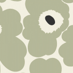 Marimekko UNIKKO JV-25900 Beige, dusty sage green and black