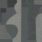 Jannelli & Volpi FORMA JV-7003 Charcoal, stone grey, silver and cream on grey metallic background