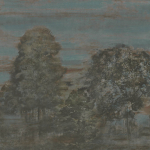 Armani Casa MACBETH 9057 Secene 1. Brown, teal, olive green, orange, beige, grey